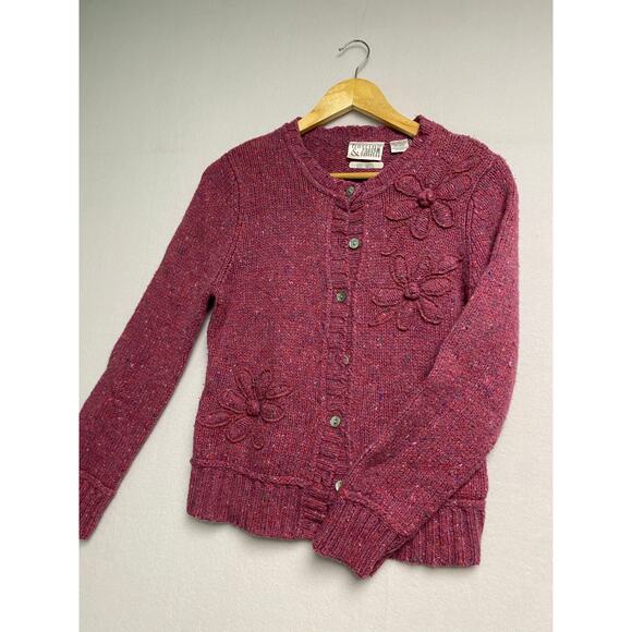 Vintage Hastings & Smith Sweater - Pink Floral, Garden Girl,cottage core - Picture 2 of 12